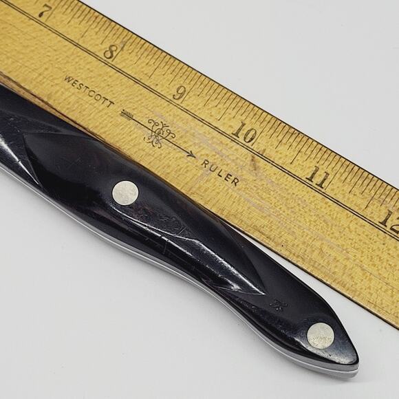 CUTCO #1729 DD Coffee Brown Handle Serrated Knife Carver 6.75” Blade - Picture 5 of 9